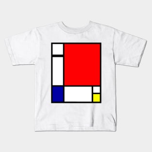 Mondrian Golden Ratio Minimalism Kids T-Shirt